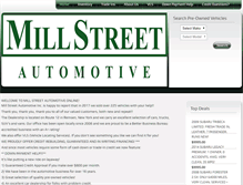 Tablet Screenshot of millstreetautomotiveinc.com